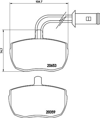 HELLA PAGID 8db355005801 -  Комплект тормозных колодок, дисковый тормоз